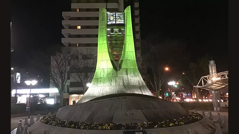 2019 lightup fukushimaeki nishiguchi monument